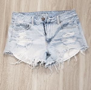 American Eagle distressed shorts
